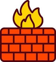 firewall vector pictogram