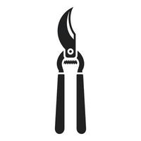 secateur instrument icoon gemakkelijk vector. werk blad vector