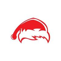 de kerstman claus logo vector illustratie sjabloon ontwerp