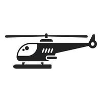 leger redden helikopter icoon gemakkelijk vector. lucht vervoer vector