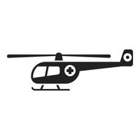 noodgeval helikopter icoon gemakkelijk vector. lucht vervoer vector