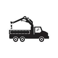 auto slepen vrachtauto of kraan icoon vector illustratie symbool ontwerp.