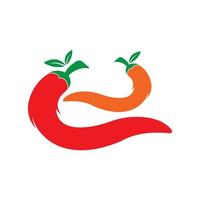 rood Chili peper icoon, logo vector illustratie ontwerp