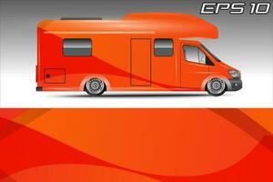 kleurstelling achtergrond ontwerpen voor camper auto wraps en meer vector