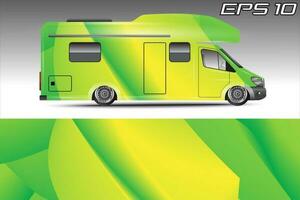 kleurstelling achtergrond ontwerpen voor camper auto wraps en meer vector