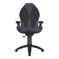 zwart gaming stoel icoon tekenfilm vector. gamer stoel vector