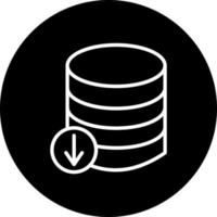 databank downloaden vector icoon