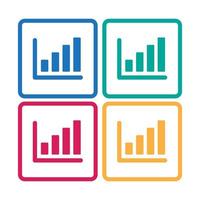 groeit diagram icoon vector illustratie