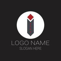 stropdas logo icoon vector kunst ontwerp
