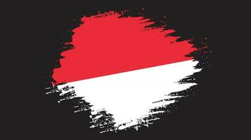 abstract borstel beroerte Indonesië vlag vector beeld