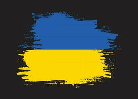 nieuw wijnoogst plons Oekraïne vlag vector