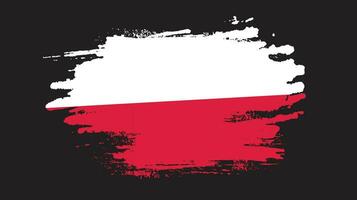 abstract Polen grunge vlag vector