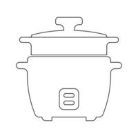 rijst- kookplaat icoon vector