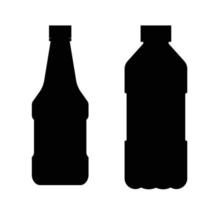 plastic fles icoon vector ontwerp