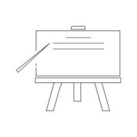 vector school- krijt bord icoon