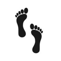 menselijk voetafdruk logo vector