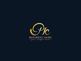 typografie mc logo, creatief mc brief logo ontwerp vector