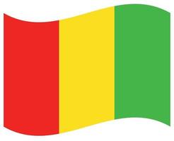 nationaal vlag van Guinea - vlak kleur icoon. vector