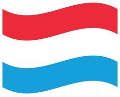 nationaal vlag van Luxemburg - vlak kleur icoon. vector