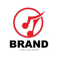 gemakkelijk muziek- ritme logo, musical Notitie lied toon vector ontwerp