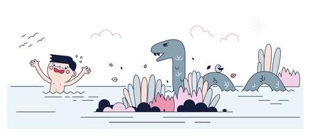 Gratis Lake Monster Vector