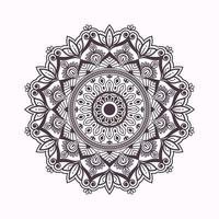 decoratief circulaire bloem mandala ontwerp Aan gemakkelijk achtergrond vrij vector