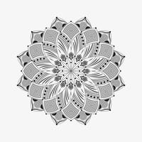 decoratief circulaire bloem mandala ontwerp Aan gemakkelijk achtergrond vrij vector