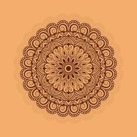 decoratief circulaire bloem mandala ontwerp Aan gemakkelijk achtergrond vrij vector
