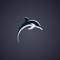 dolfijn logo ontwerp sjabloon vector