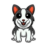 schattig grens collie hond tekenfilm vector