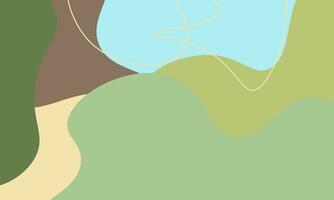 abstract achtergrond groen natuur pastel kleuren. sjabloon ontwerp voor kaart, sociaal media, banier vector