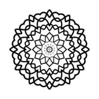 mandala lijn kunst ontwerp Aan wit achtergrond vector