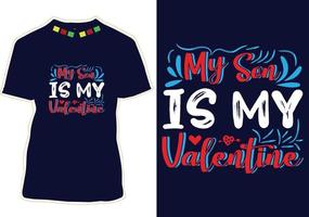 valentijnsdag t-shirt ontwerp vector