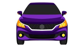 premie hatchback auto in helder kleur vector, realistisch auto vlak helder kleur vector illustratie