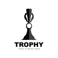 kampioenschap trofee logo, kampioen prijs winnaar trofee ontwerp, vector icoon sjabloon