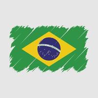 Brazilië vlag borstel vector