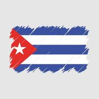 Cuba vlag borstel vector