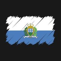 san marino vlag borstel vector