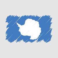 antarctica vlag borstel vector
