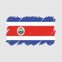 costa rica vlag borstel vector