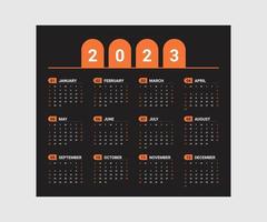kalender 2023, kalender 2024 week begin maandag zakelijke reeks ontwerp sjabloon vector het dossier.