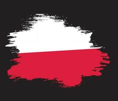 Polen structuur vlag vector ontwerp