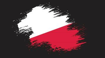 verf borstel beroerte Polen vlag vector