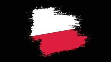 Polen grungy vlag vector