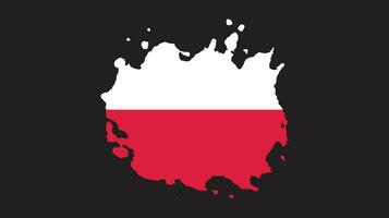 borstel beroerte Polen vlag vector
