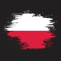 professioneel Polen grunge vlag vector