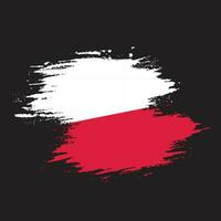 streep borstel beroerte Polen vlag vector