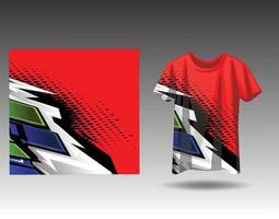 t-shirt sport- ontwerp voor racen, Jersey, wielersport, Amerikaans voetbal, gaming vector