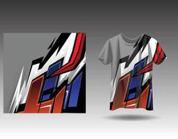 t-shirt sport- ontwerp voor racen, Jersey, wielersport, Amerikaans voetbal, gaming vector