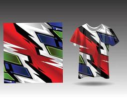 t-shirt sport- ontwerp voor racen, Jersey, wielersport, Amerikaans voetbal, gaming vector